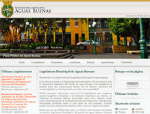 Tablet Screenshot of legislaturaaguasbuenas.com